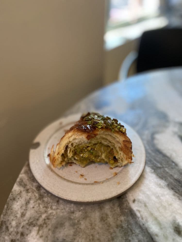 Rose Pistachio Croissant menu item